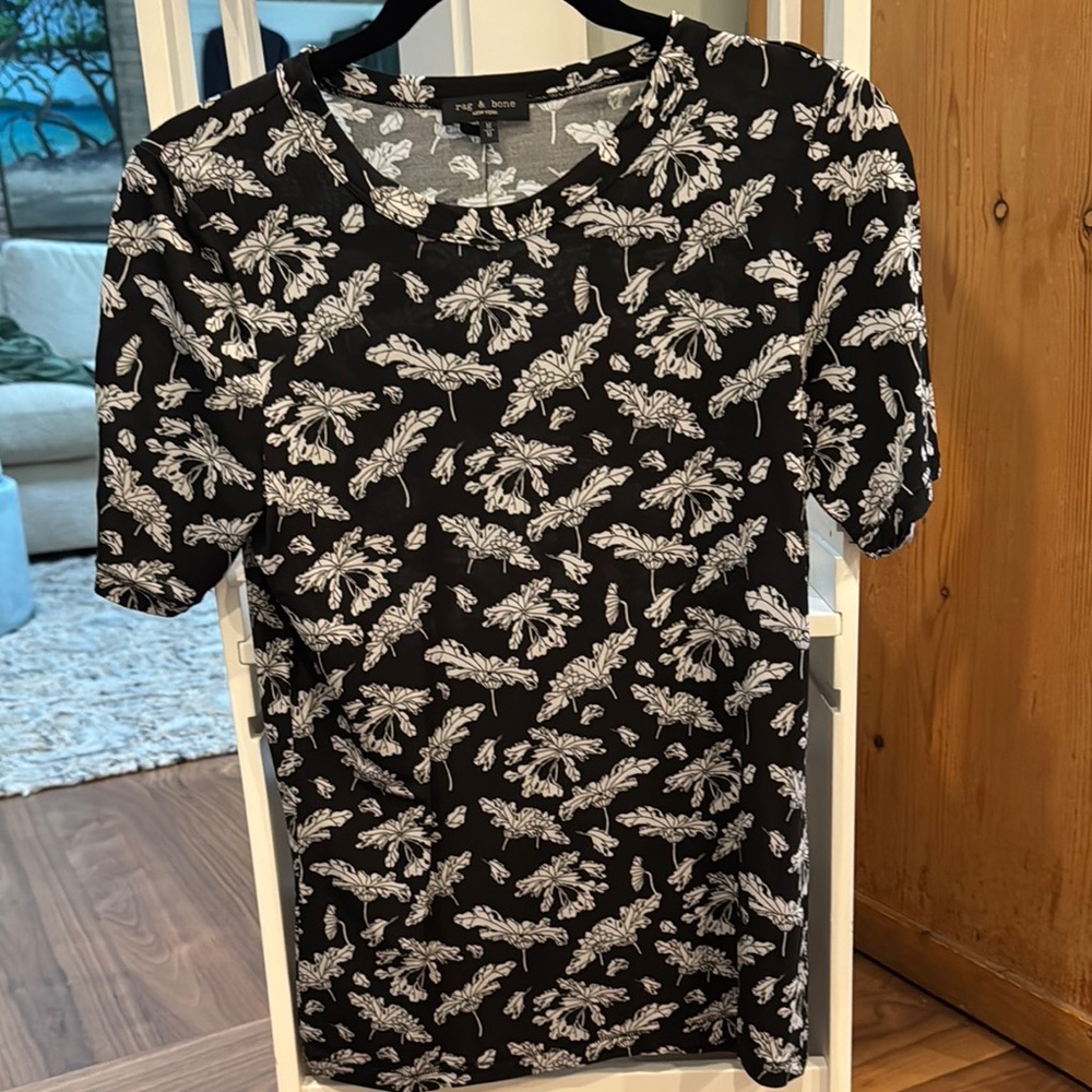 Black and White Graphic T-Shirt